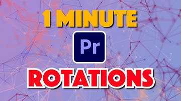 Premiere Pro : How to Rotate an Image with Animation