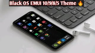 Black OS EMUI 10/9/8/5 Theme🔥! Best Emui Theme For Honor Play & Huawei Phones 😍Nov 2020 Best Theme⚡ screenshot 1