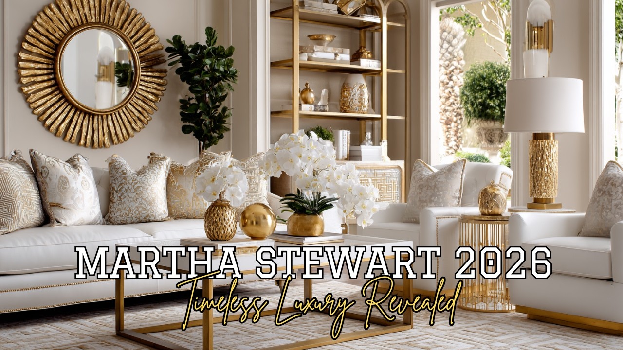 Martha Stewart 2026 Luxury Home Décor 🤍 | Elegant Room Styling in Ivory ...