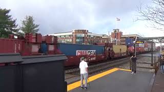 #2690 CSX Q354-22 Double Stack Intermodal train with B705 Helpers