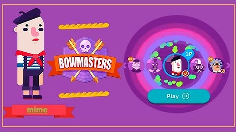 BOWMASTERS - MIME UNLOCKED and Gameplay