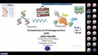 Proteogenomic Session Week 2 #nptel #pmrf #livesession #biology #biomedicalengineering