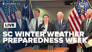WATCH LIVE: Gov. McMaster and state leaders to discuss Winter Weather Preparedness Week
