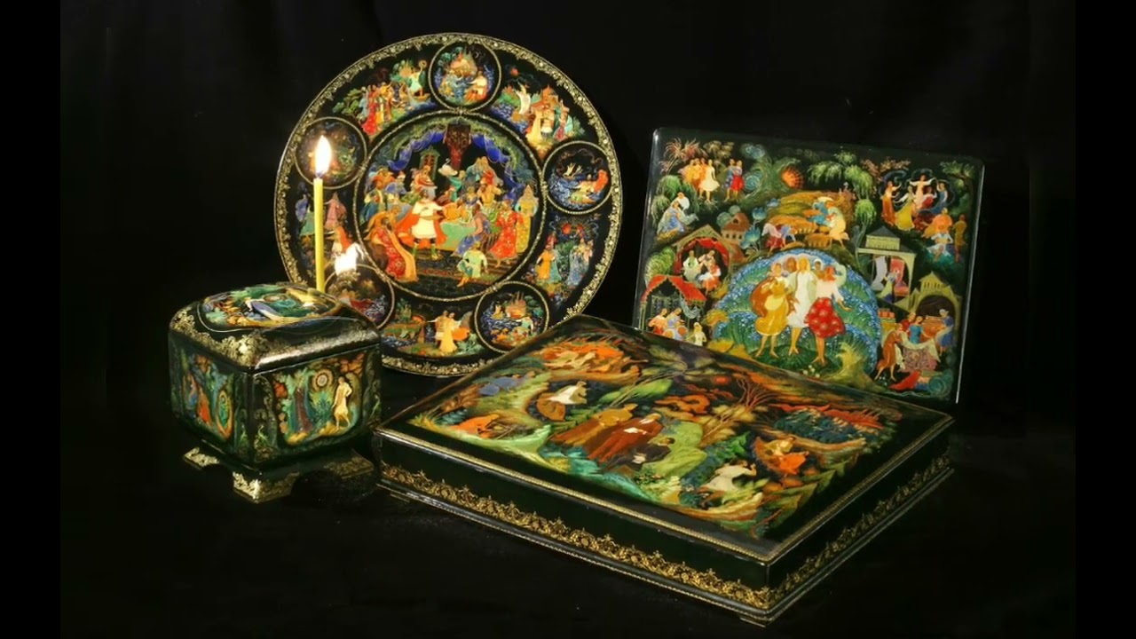 Палехская роспись - YouTube