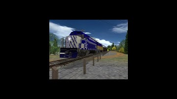 Trainz 2009 - GLC Coal train passing by!  #youtubeshorts #trainz