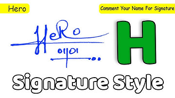 ✔️ Hero Name Signature Style Request Done