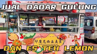 JUAL DADAR GULUNG DAN ES TEH LEMON SEGAR DI CUACA PANAS, LARIS DAN COCOK DENGAN SELERA ORANG CHINA