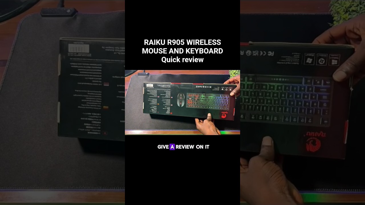 Wireless Mouse And Keyboard Rechargeable R905