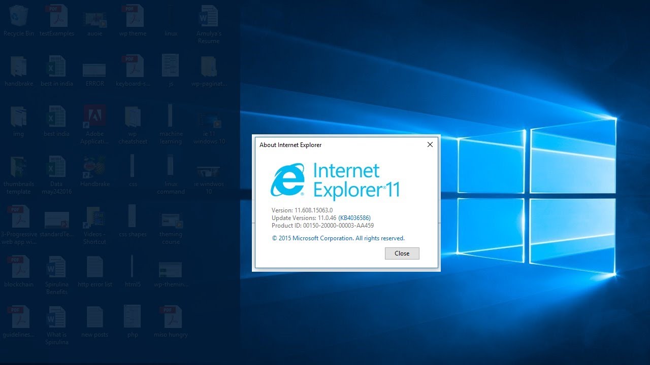 internet explorer download for win 10