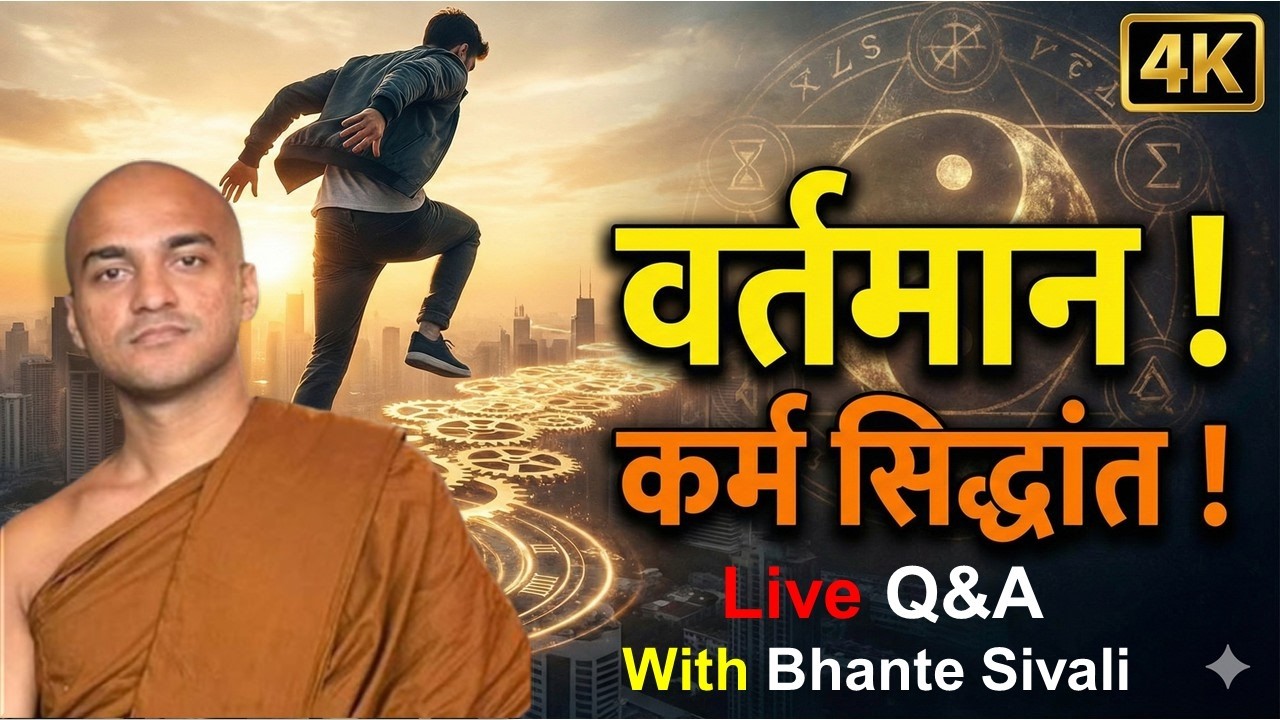 कर्म सिद्धांत! अनेक व्यावहारिक प्रश्न। Live Q&A with Bhante Sivali  