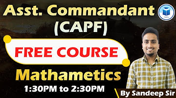 CAPF Assistant Commandant Free Crash Course | Percentage | Math | CivilsTap