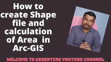 Creation of shape file and calculation of length and area of features in Arc-GIS Software