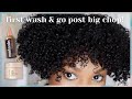 first wash and go after my big chop! | styling short natural hair