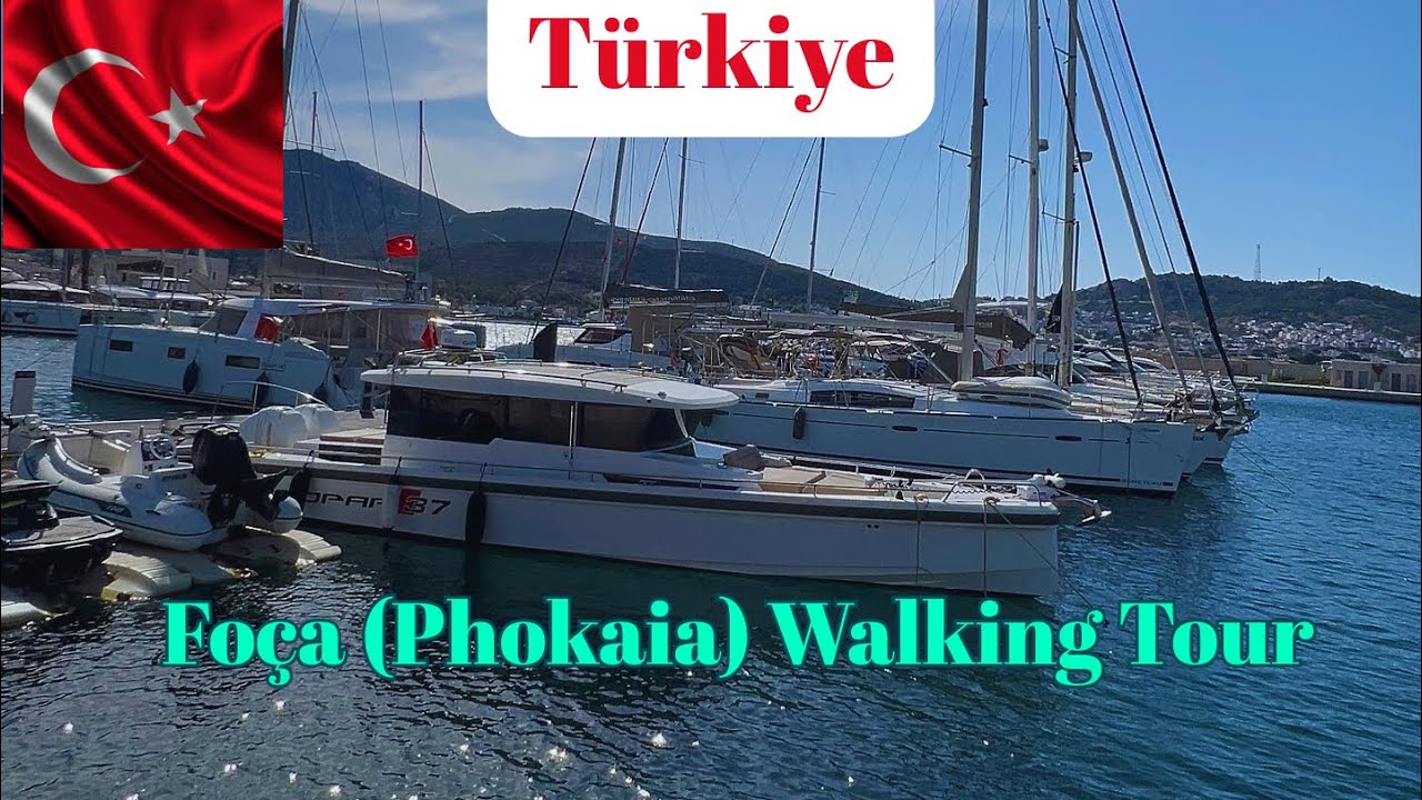 İzmir Yeni Foça(Phokaia)🇹🇷WalkingTour 