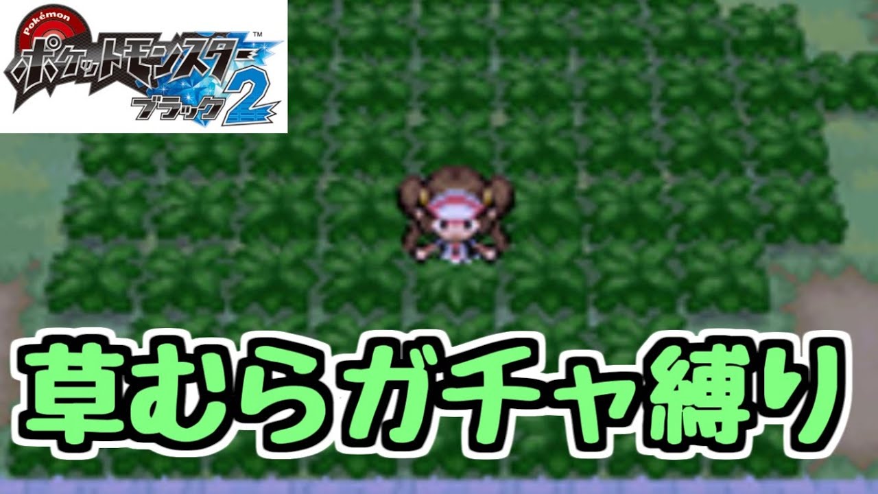 草むらガチャ縛り】#4 ポケットモンスターブラック2 - YouTube