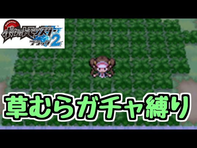 草むらガチャ縛り】#4 ポケットモンスターブラック2 - YouTube