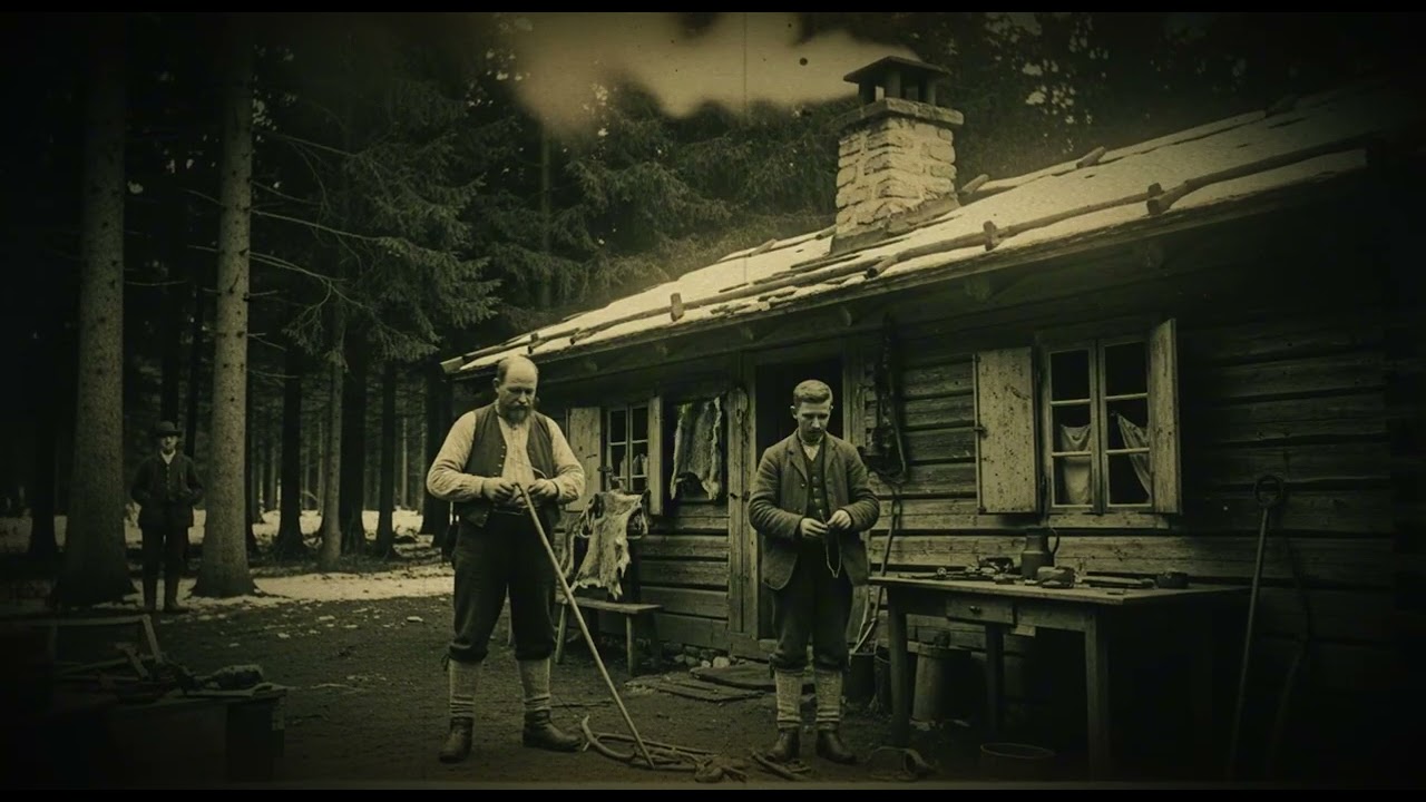 (1906, Bayerischer Wald) Makabre Geschichte des Fluchs der Brüder, die Jäger zum Abendessen machten