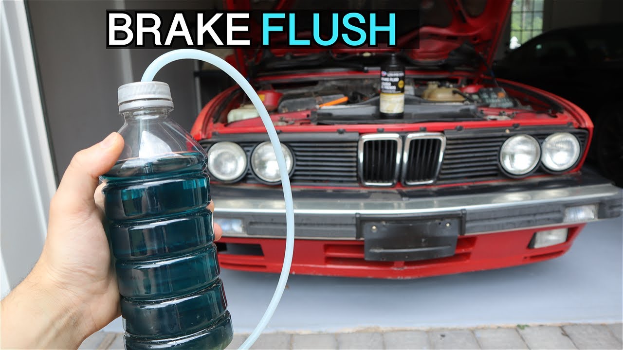 How to Flush and Bleed Brakes any Car! E28 E30 E23 E24 YouTube