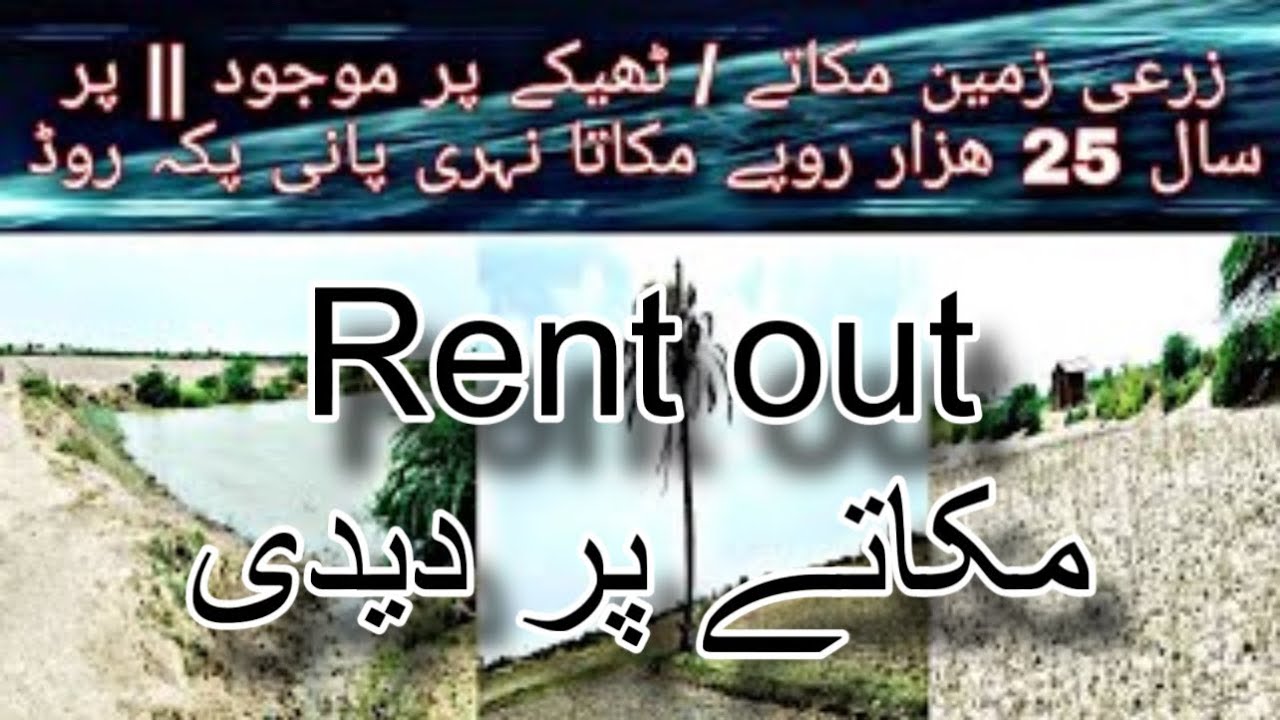 Agriculture land for rent 70 acres Abad District Thatta Sindh YouTube