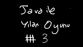 Java ile Yılan Oyunu Yapımı - Yılana Giriş - #3