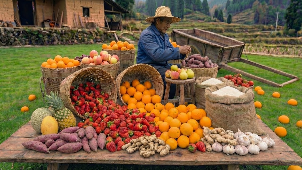 Huge Winter Stockpile! Making Traditional Rice Cakes in Mountain Village
