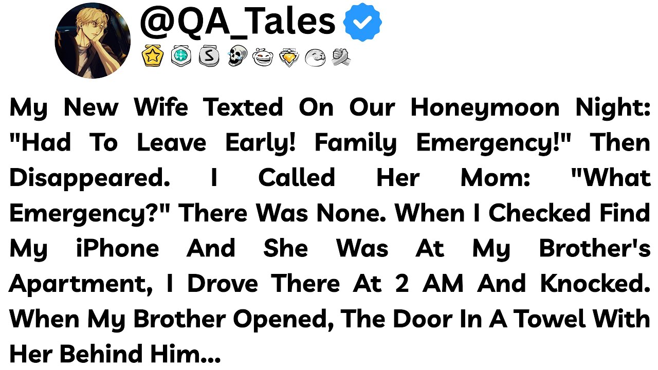 My New Wife Texted On Our Honeymoon Night: "Had To Leave Early! Family Emergency!" Then Disappeared.