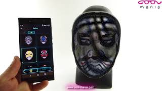 Full Face LED Mask bluetooth - programmable animation (app for Smartphone) (www.cool-mania.com)