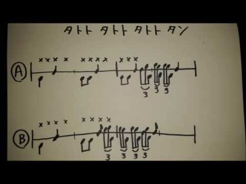 ドラムフィルイン集-Drum Fill-In-タトトタトトタトトタン-ドラム初級中級者向け