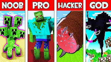 Minecraft NOOB vs PRO vs HACKER vs GOD: MONSTER MUTANT EVOLUTION in Minecraft Animation