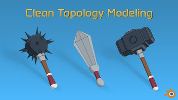 Modeling Medieval Weapon Pack in Blender - Mace, Sword, Hammer