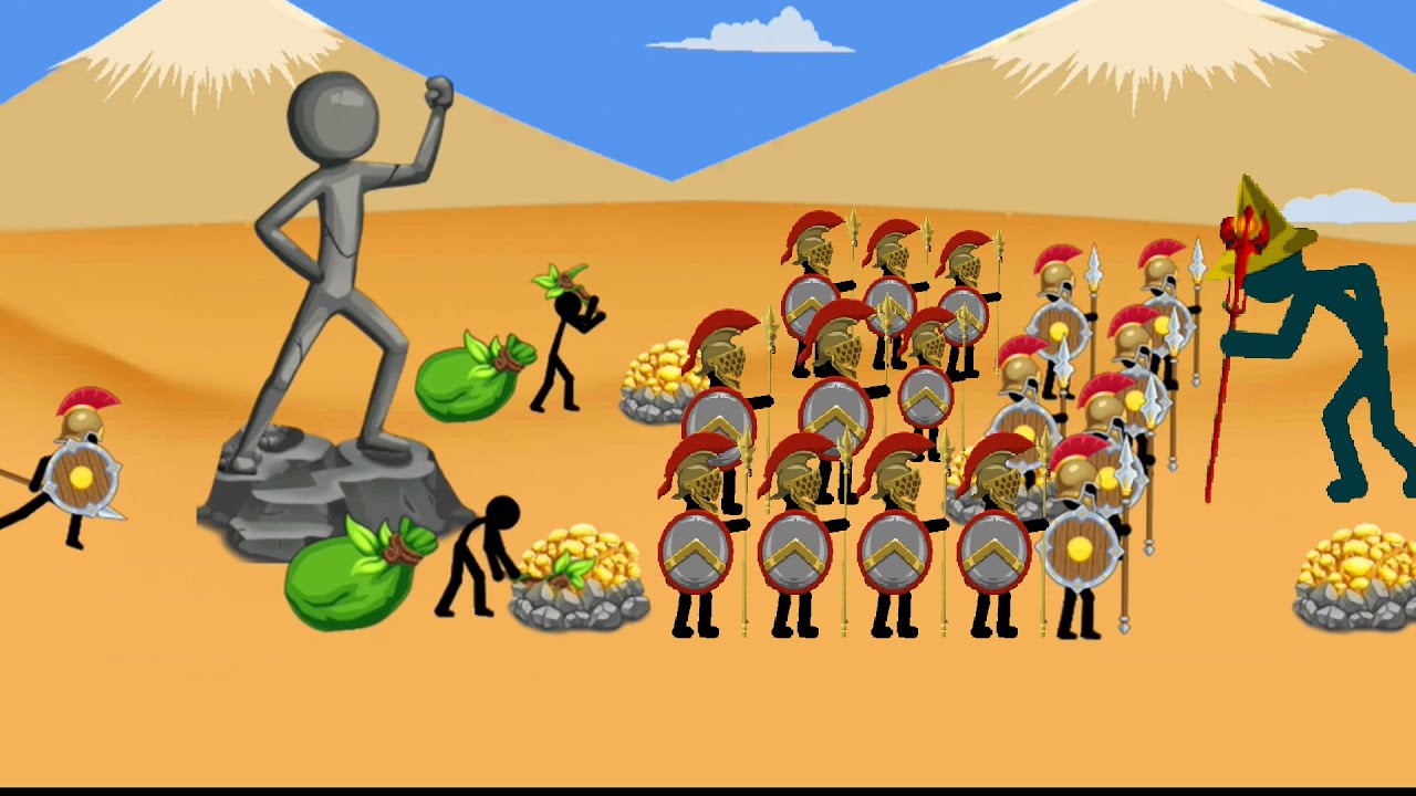Stickman of War Android Gameplay walkthrough STONE AGE SPARTAN VS