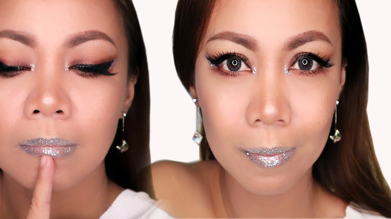 PALE MAKEUP + GLITTER Socialan Makeup Aurahan Bess!!! |Cykaniki
