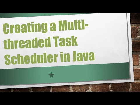 Creating a Multi-threaded