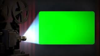 Movie projector green screen video template | The Green Visuals