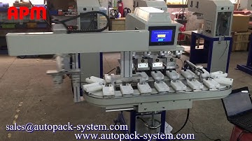4 color pad printer with conveyor