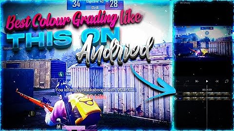 Color Grading using Alightmotion like 777 | Alightmotion Tutorial | PUBG Mobile