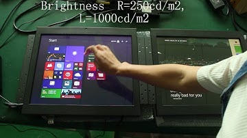 Brightness compare-High Brightness 1000cd/m2  with Normal 250cd/m2