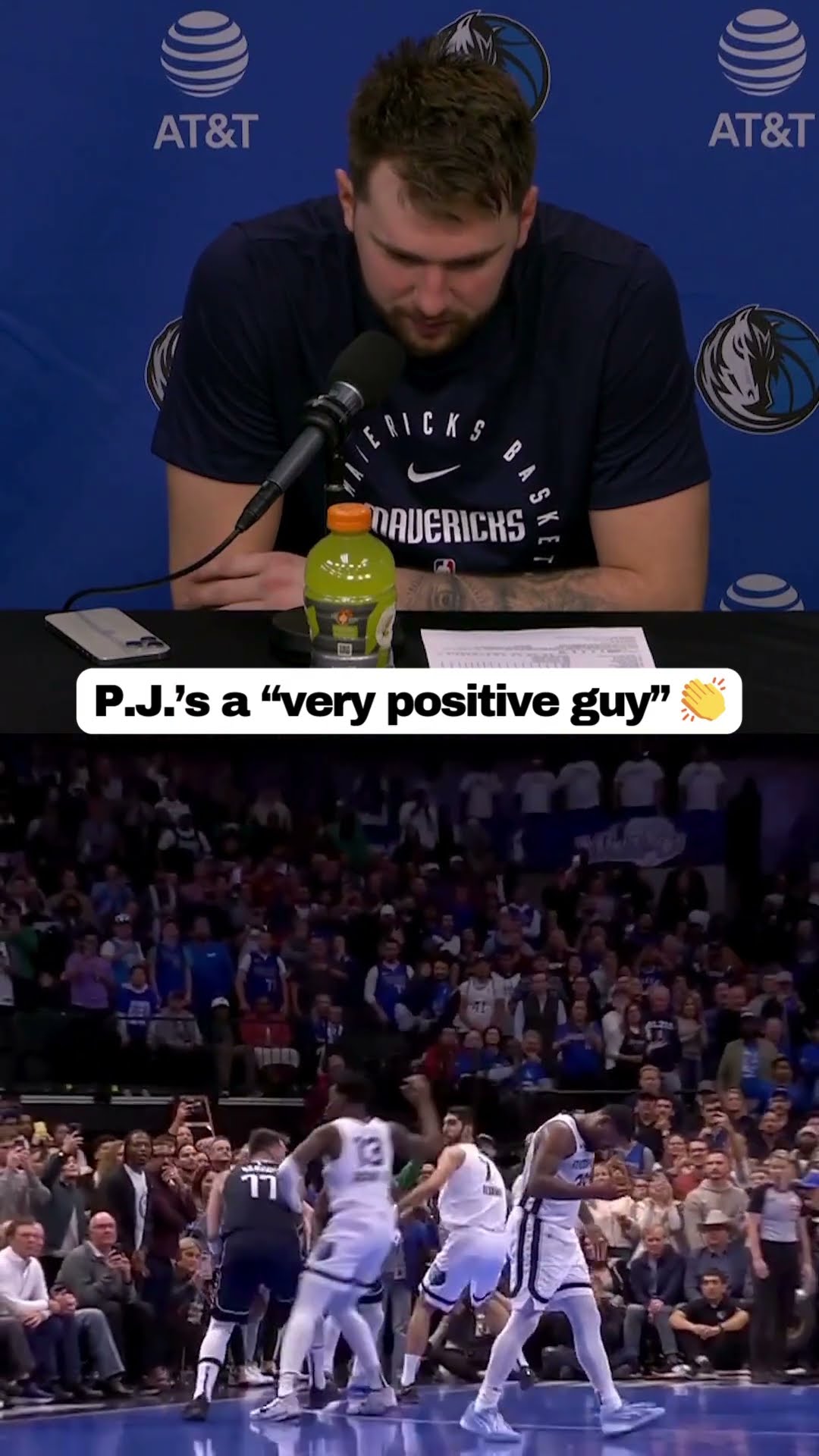 Luka Doncic praises P.J. Washington's energy ?