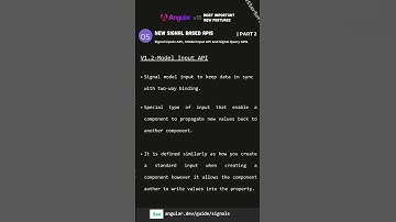 Angular 18 New feature: New Signal based APIs