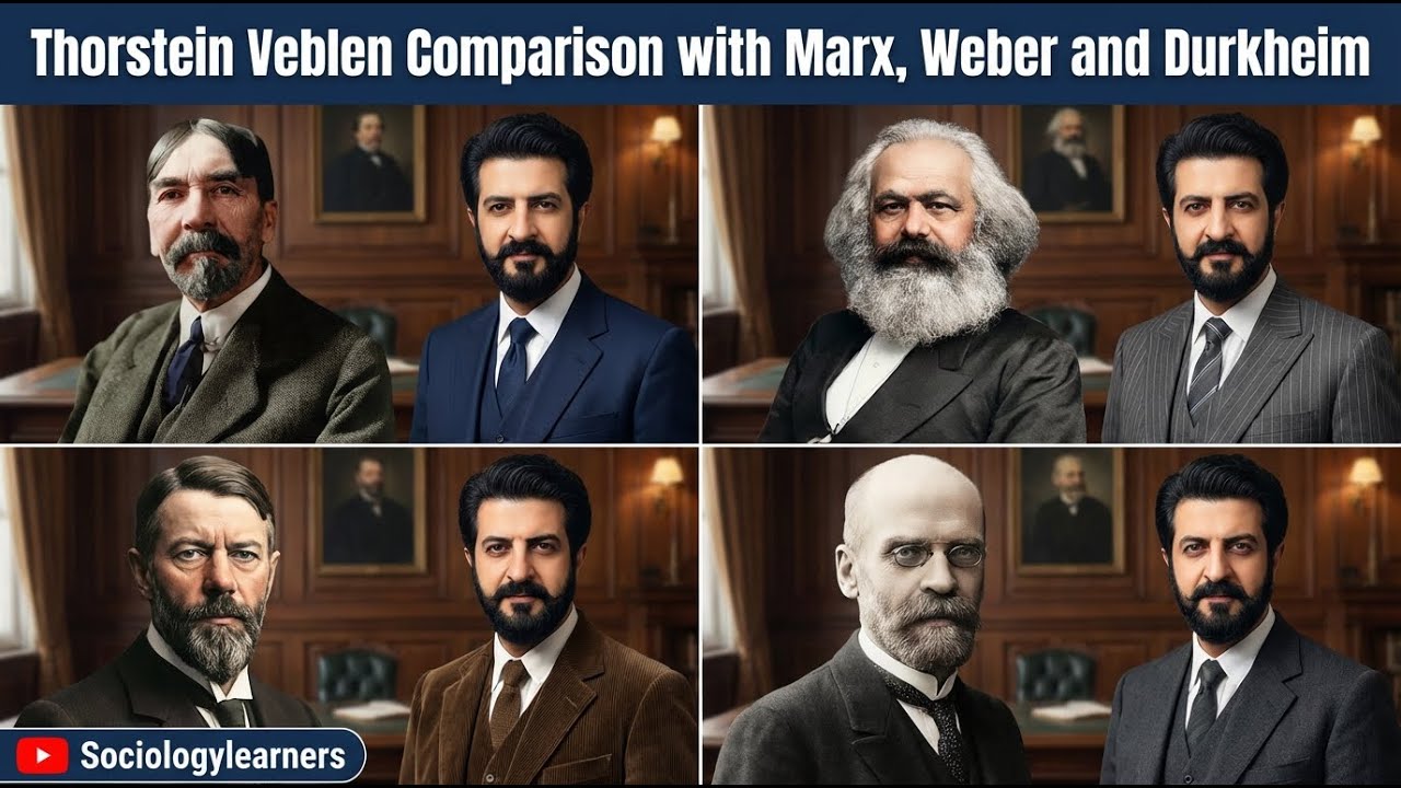 Thorstein Veblen Comparison with Marx, Weber and Durkheim - YouTube