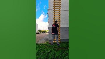 I walked a minecraft ladder! #shorts