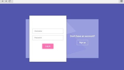 تصميم واجهة تسجيل دخول استعملت فيها HTML  و CSS Créer Form Sign Up