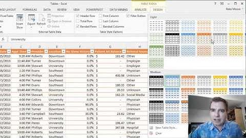 Excel Video 380 Excel 2013 Tables