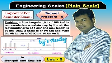 How to draw Plain Scale ǀǀ Engineering Scales ǀǀ Engineering Graphics ǀǀ [Lecture - 5] ǀǀ tg’s study