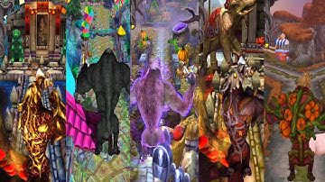 Temple Run 2 Demon Monkey Reverse Attacks🔫👊 All Maps