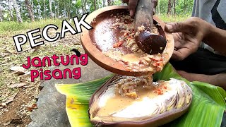 Resep Pecak Jantung Pisang Enak Pedas