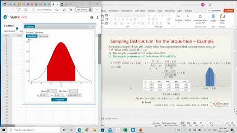 Confidence Intervals in StatCrunch - Known Standard Deviation
