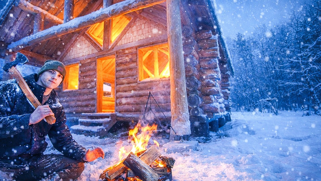 Living Alone in My Log Cabin During a Blizzard