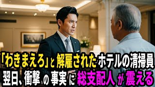 「わきまえろ！」と解雇された高級ホテルの清掃員。翌日、衝撃の事実に総支配人が震える