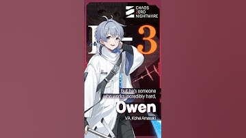 [Chaos Zero Nightmare] Launch D-3 Owen VA. Kohei Amasaki